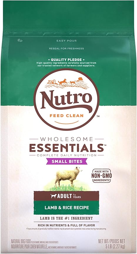 nutro wholesome essentials small bites adult lamb & rice dry dog food