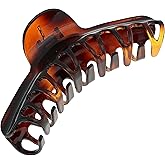 France Luxe Calia Claw Clip, Large Hair Claw For Thick Hair, Tortoise Shell French Hair Clip