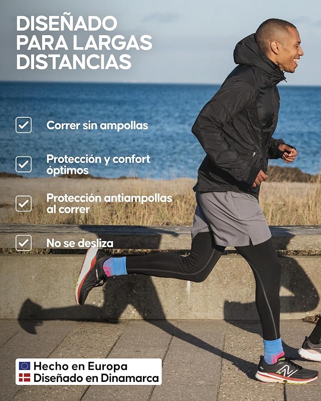 Meias de corrida, 3 e 5 Packs MC (2xPreto/Cinzento, 2xCinzento/Preto, 1x Azul/Amarelo) 39-42