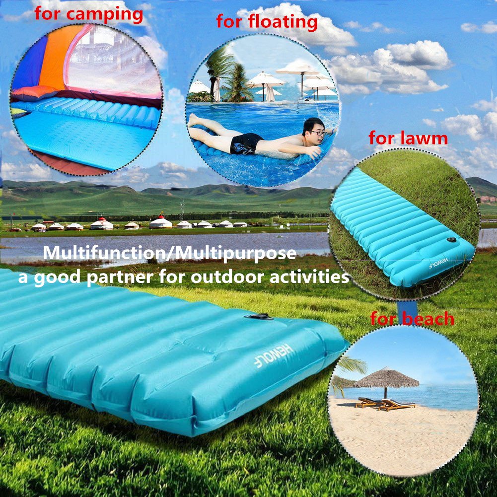 Ultralight Inflatable Camping Sleeping Mat/pad Air Mattress for Backpacking,Tent,Hiking,Beach