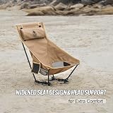 OneTigris Camping Chair with Detachable Cushion 150 kg Capacity view 7