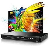 DpBlue 1080P 3D Blu-ray DVD Player for Home Theater, 5.1 Channel Audio Out | FullHD 3D Player Support Region A/1 Blu-ray Discs CD DVDs 3D Playback,Dolby Audio, DTS Digital Surround for 3D TV/Projector