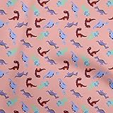 oneOone Cotton Cambric Light Pink Fabric Colorful