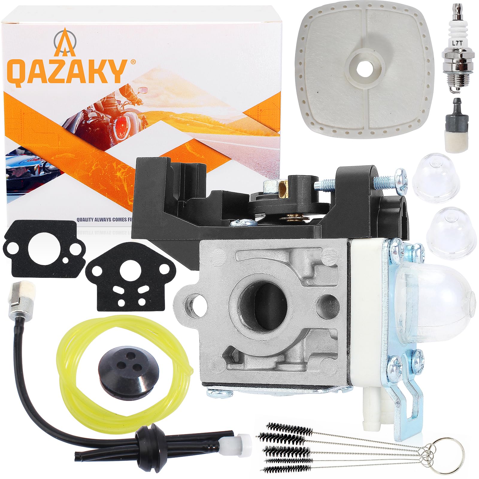 QAZAKY Carburetor Compatible with Zama RB-K94 Echo SRM-225 SRM-225i SRM-265 SRM-265ES Trimmer Brush Cutter SRM225 SRM225i SRM265 SRM265ES Brushcutter Lawnmower Chainsaw Carb