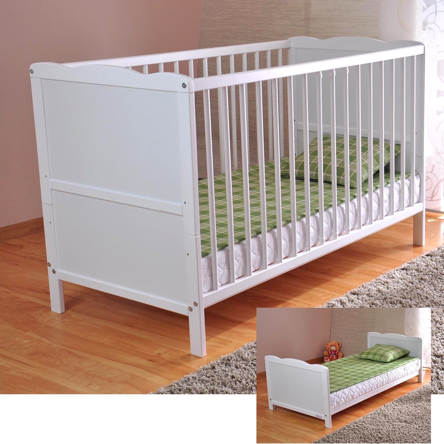 mcc wooden baby cot bed