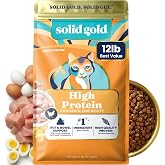 Solid Gold High Protein Chicken Dry Cat Food, for Cats &amp; Kittens, 12lb | High Protein Cat Food, Low Carb Cat Kibble w/High Fiber, Omega 3, &amp; Probiotics for Gut Health &amp; Digestion - For All Ages