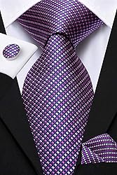 Hi-Tie 3/5 Pcs Gift Box Mens Tie Set Necktie with