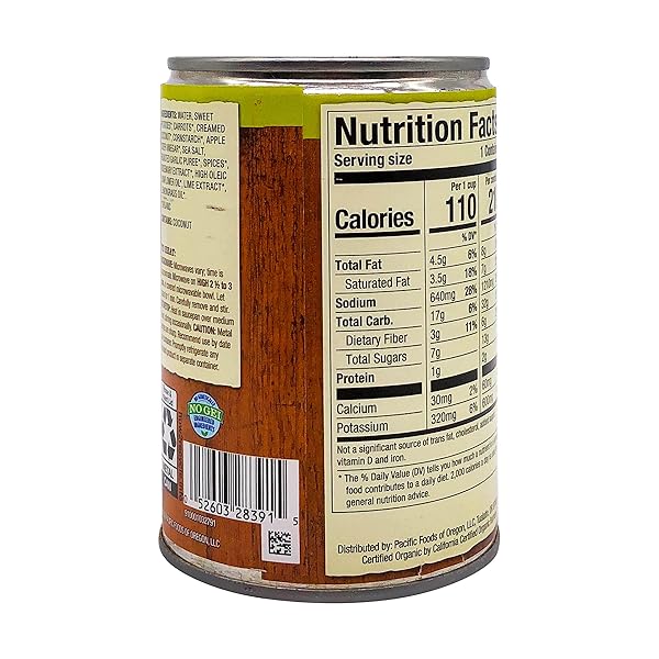 PACIFIC FOODS, ORGANIC THAI SWEET POTATO SOUP, 16.3 OUNCE