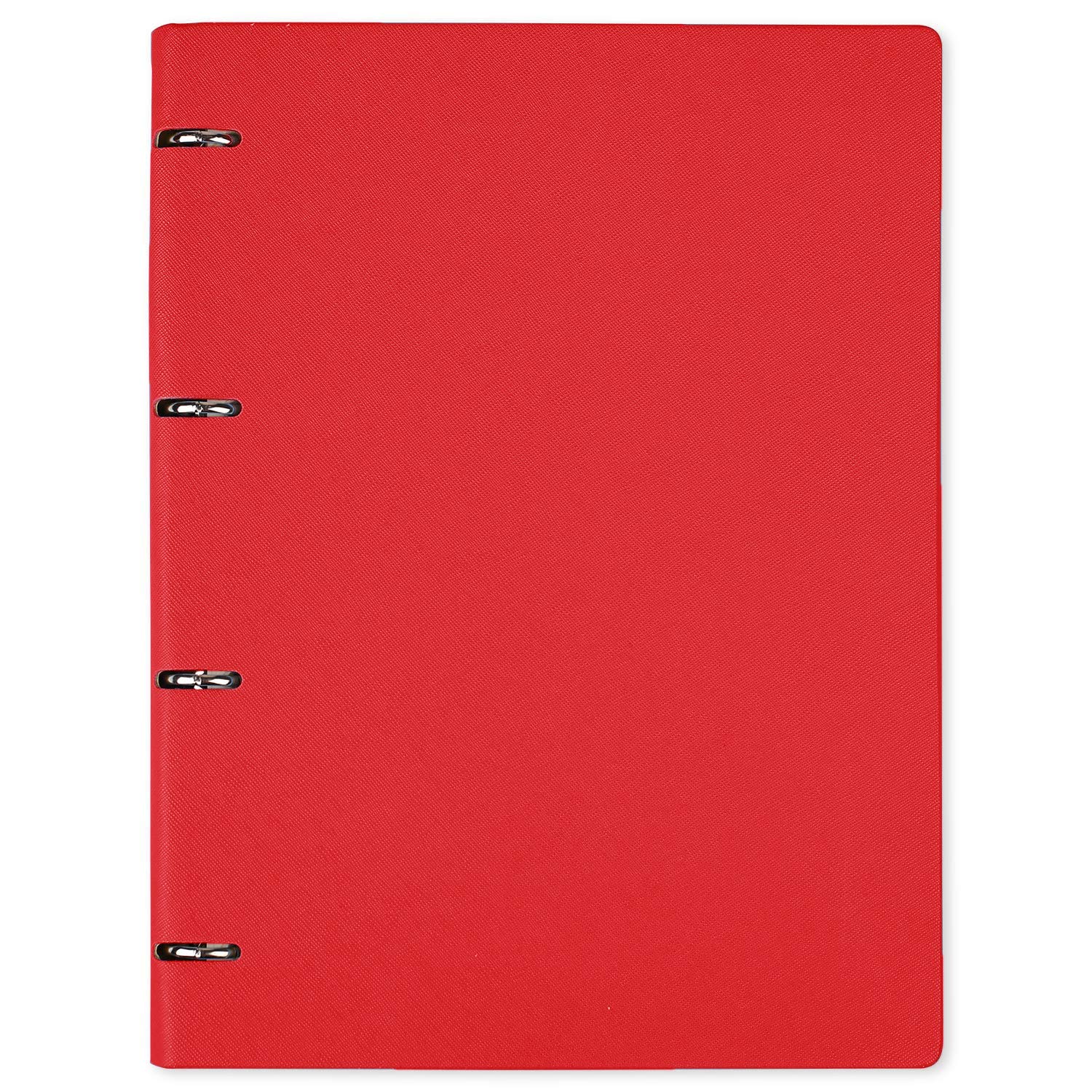 A4 Binder Ruled Notebook Refillable Planner Round Ring Binder Leather Cover Notepad