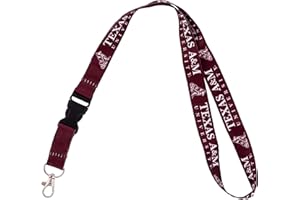 Desert Cactus Texas A&M University Lanyard Keychain Car Keys ID Badge Holder Detachable Breakaway Snap Buckle (Burgundy Dog)