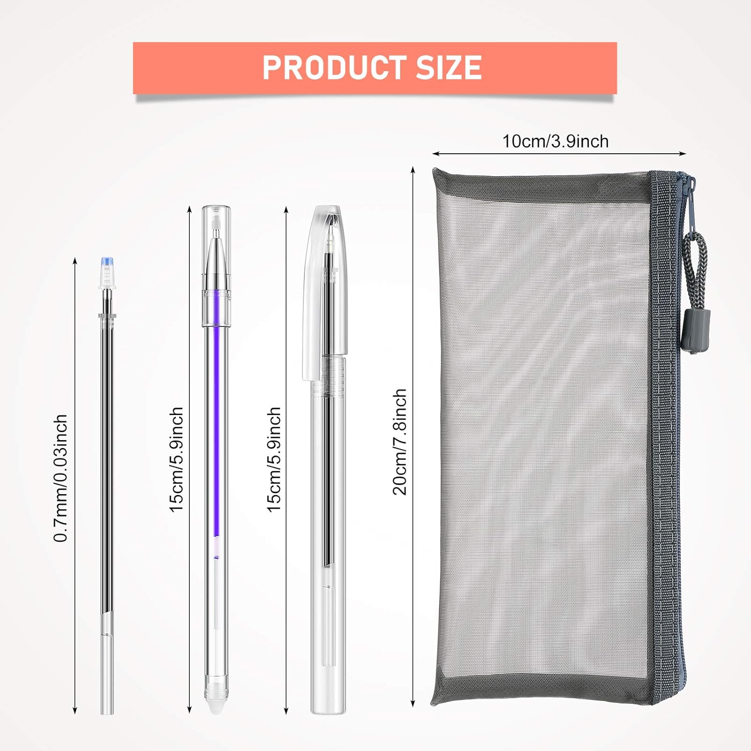 36 Pieces Heat Erasable Pens Set Includes 10 Pieces Heat Erasable Fabric Marking Pens Heat Erase Pens with 25 Pieces Refills and Pen Storage Bag for Quilting Sewing and Dressmaking : Office Products