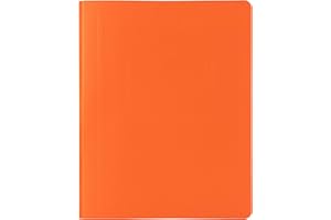 Hilroy 3-Prong Report Cover, 8-1/2” x 11”, Orange, 25 Per Pack (06203)