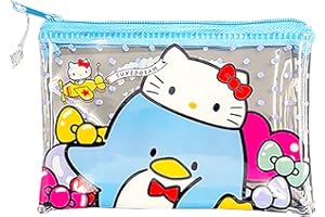 MENBLY 50th anniversary Flat pouch, Cute Vinyl Zipper Pouch, Card Wallet & Case, Kawaii Pouch Bag, 12x7.5x1cm (Sky Blue Tuxedo-Sammy)