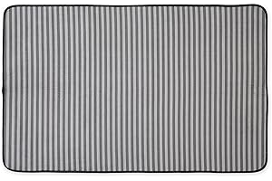 DII Bone Dry Under The Cage, Non Slip, Non Scratch, Cage Mat for Kennels or Crates, 30x45, XX-Large, Gray Stripe