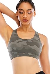 RUNNING GIRL Sports Bra for Women, Criss-Cross Back
