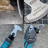 XXGO 3 Pcs Grout Removal Blades Oscillating Diamond Fits Bosch Dremel Makita view 4