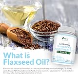 Nu U Nutrition Flaxseed Oil 2000mg 180 Softgels Vegan Omegas 3 6 9 view 9