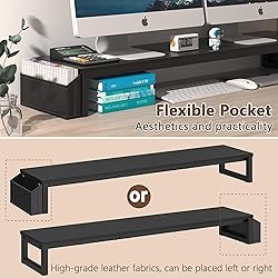 LAND·VOI Dual Monitor Stand Riser,41.5'' Long