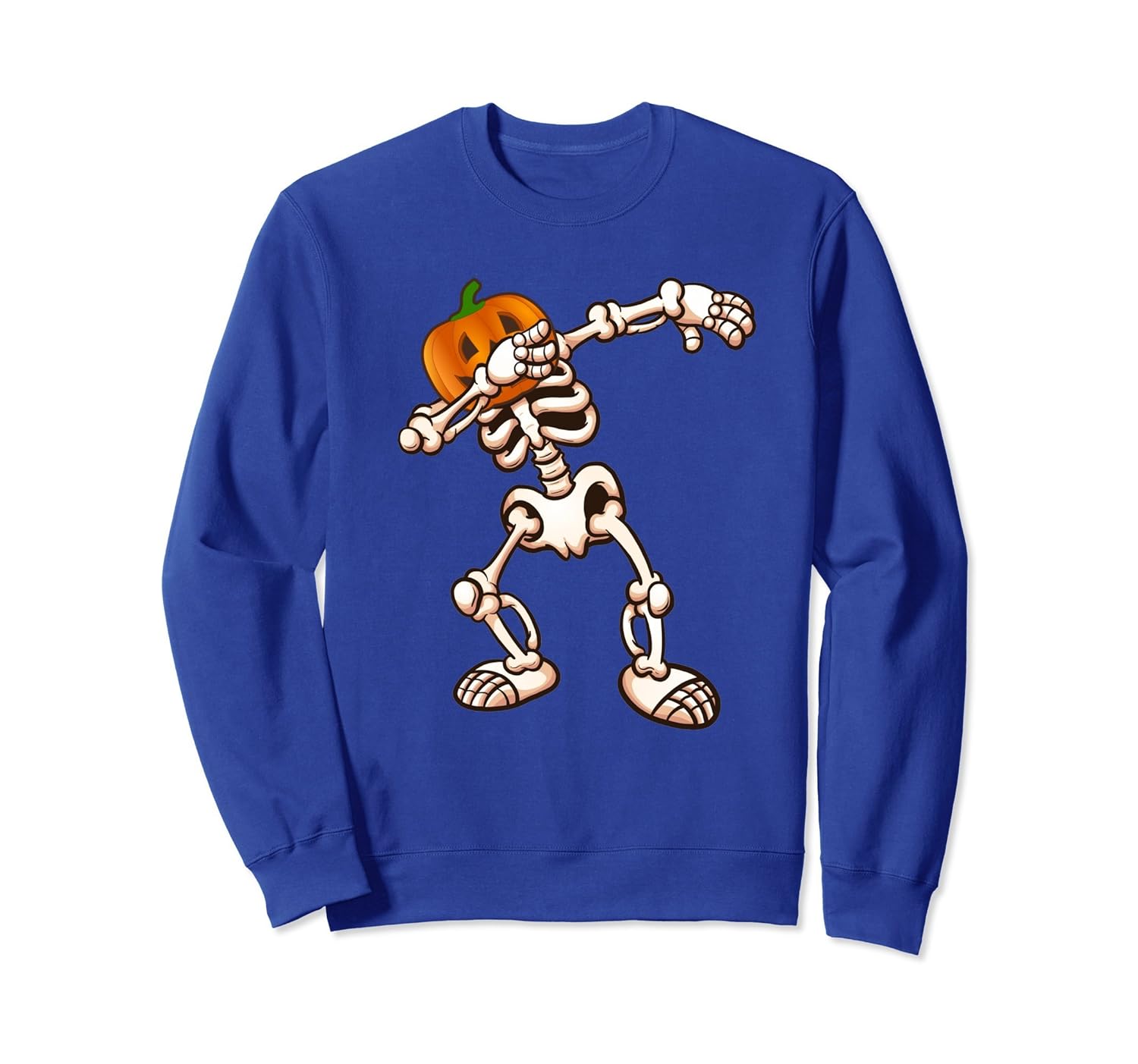 Funny Dabbing Skeleton Sweatshirt Pumpkin Dab Halloween-ANZ