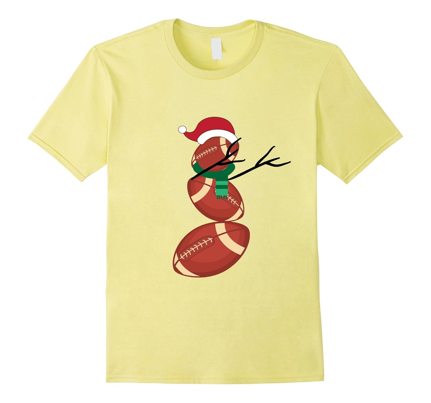 Dabbing Snowman Christmas T-Shirt Football Player Coach Fan-ANZ