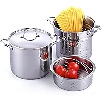 Cooks Standard Pasta Steamer Multipot, 12 quart, Stainless Steel