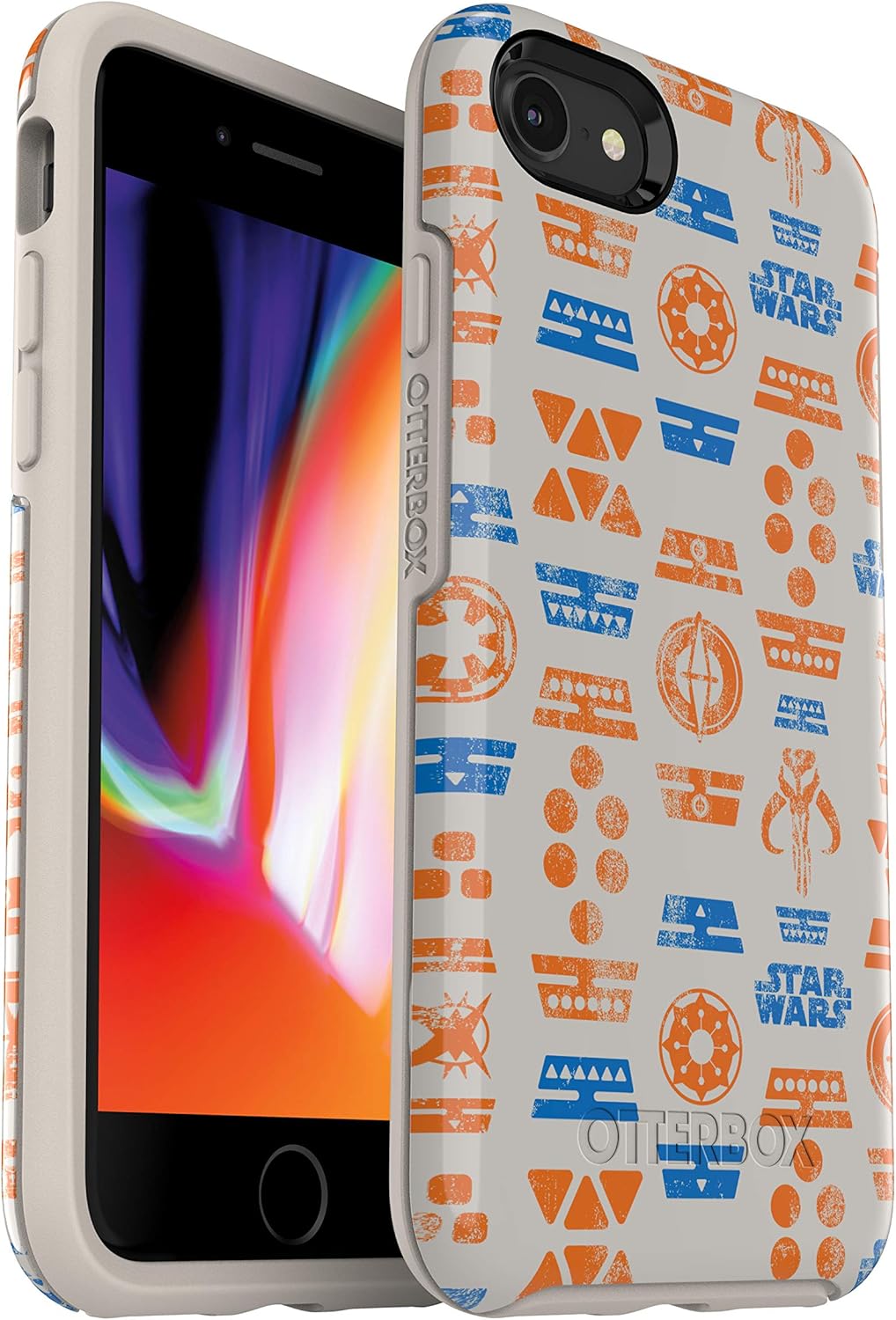 OtterBox Symmetry Series Star Wars Case for iPhone SE (2nd gen - 2020) and iPhone 8/7 (NOT Plus) - Retail Packaging - HAN Solo
