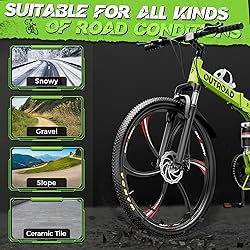 MarKnig 26 Inch Adult Folding Bikes/Mountain