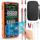 FKM Pro Digital Multimeter, Compact & Rechargeable Voltmeter w/ 5″ Touch Screen, Auto-Ranging,TRMS 6000 Counts, High Accuracy