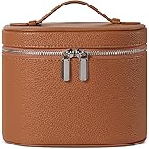 honitty Makeup Bag, Travel Make up Case with Compartments and Handle, Portable Cosmetic Organizer Bags,Toiletry Bag for Women