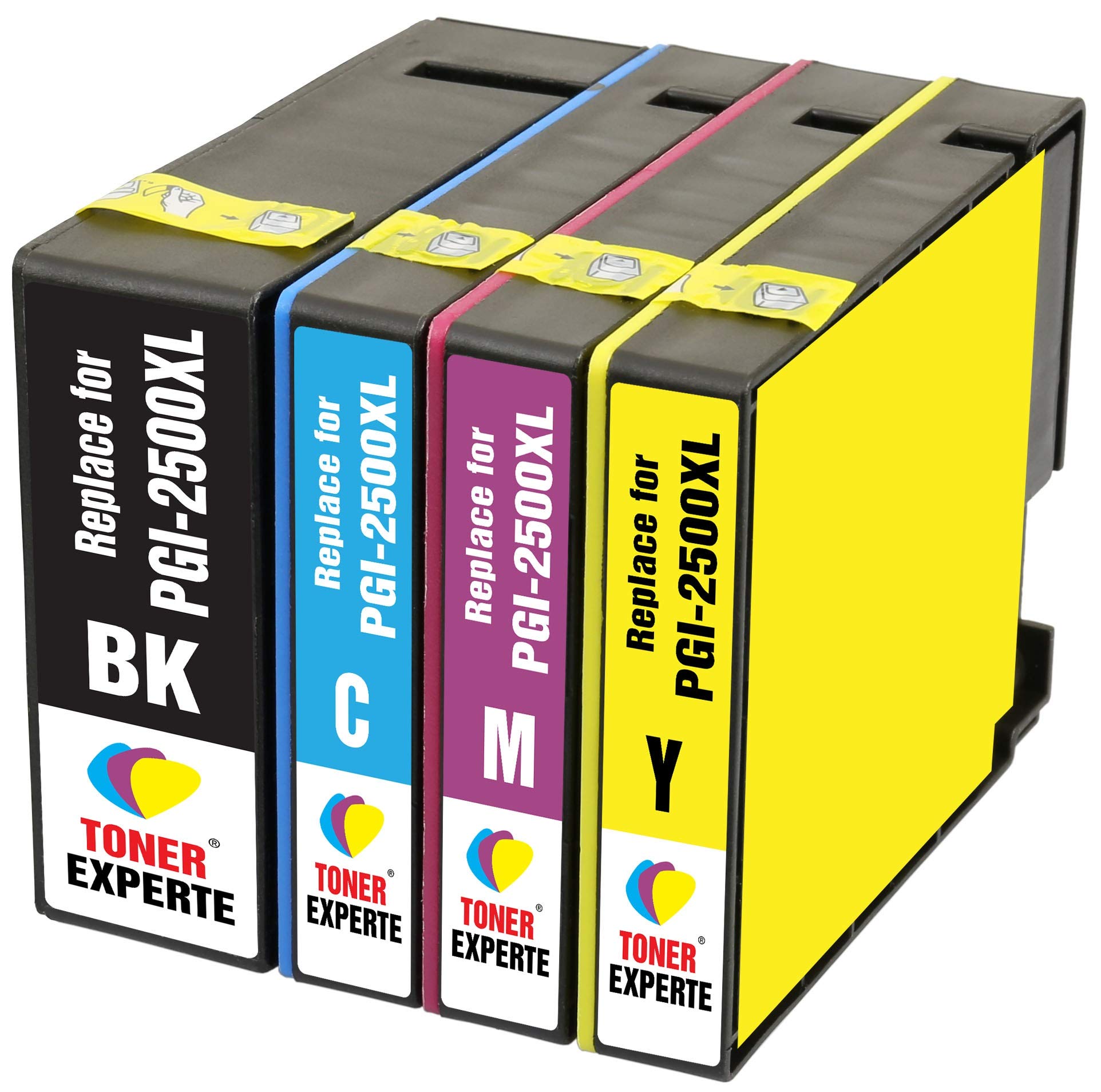 TONER EXPERTE PGI-2500XL 4 XL (1 SET) Compatible Ink Cartridges for MAXIFY MB5350 iB4050 MB5050 MB5150 MB5450 iB4150 MB5455 MB5155 9254B001 9265B001 9266B001 9267B001 | High Capacity
