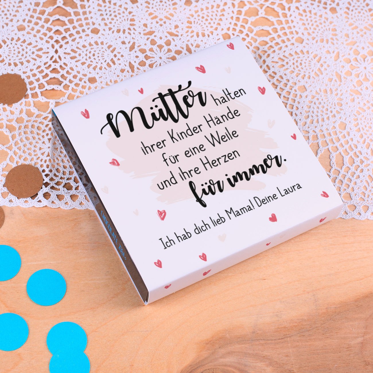 Herz Heim Lindt Pralinen Zum Muttertag Mit Spruch Und