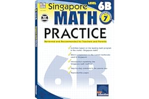 Singapore Math – Level 6B Math Practice Workbook for 7th Grade, Paperback, Ages 12–13 with Answer Key
