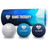 Hand Therapy Stress Balls 3-Pack Adult Gel Squeeze Balls for Therapeutic Restoration, Grip Strength Exerciser, Carpal Tunnel,