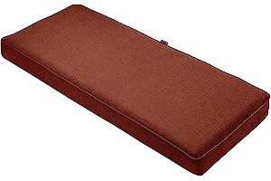 Classic Accessories Montlake FadeSafe Water-Repellent 48 x 18 x 3 Inch Outdoor Bench Cushion, Heather Henna