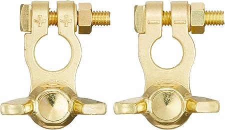 Amazon メルテック 車用 バッテリーターミナルセット 小ポール B端子 39d 蝶ネジ式 Meltec Y 003 車 バイク 車 バイク