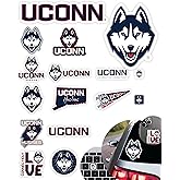 UConn Stickers for Gift, Car, Water Bottle, Laptop, and Phone for Connecticut Football Fans and University Graduates (UCONN Huskies)