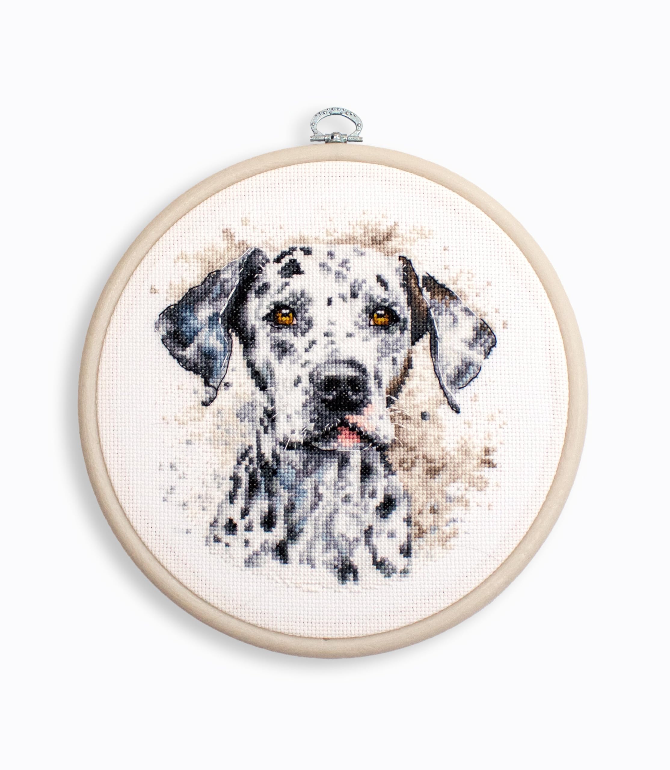 Luca-S Cross Stitch Kit with Hoop Included The Dalmatian, BC208, Counted Cross Stitch Kit for Adults, Needlecraft and Embroidery Kit — image 1