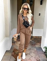 Ekouaer Women's Pajama Sets Casual 2Pcs Sleepwear