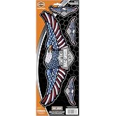 Chroma 005678 Harley-Davidson Eagle Red/White/Blue Onz Decal, 1 Pack