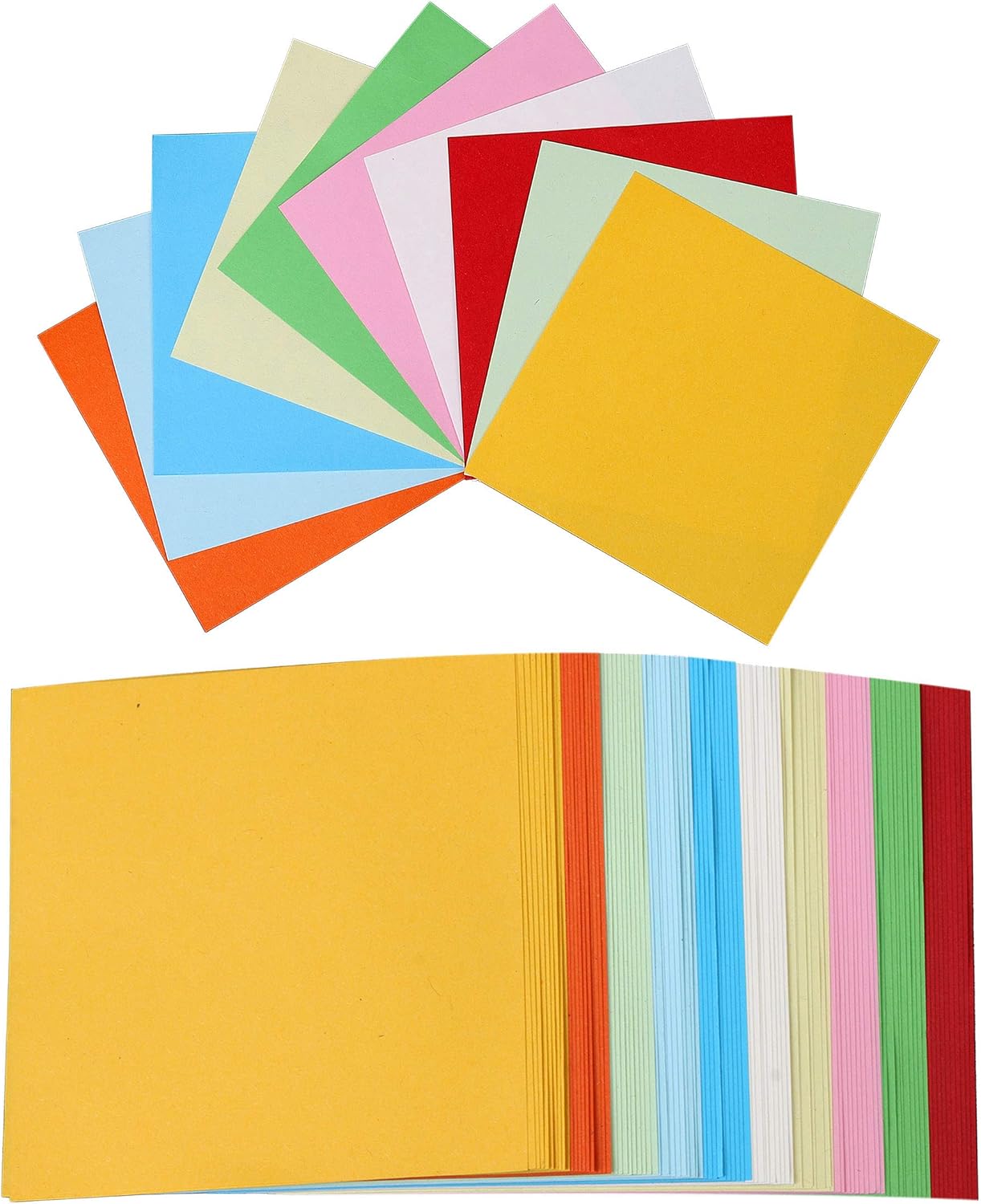 Origami, Folding Paper 100 Sheets Craft Double Sided Origami Paper for