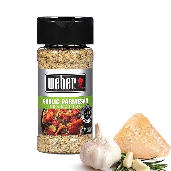 WEBER GARLIC PARMESAN SEASONING, 2.6 OZ