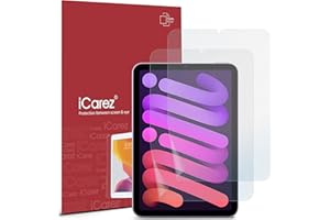 iCarez Anti-Glare Matte Screen Protector for iPad Mini 6 2021 8.3-inch Paper Feeling Reduce Fingerprint Bubble Free with Hinge Installation