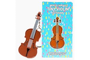 DR DINGUS World's Smallest Violin - Tiny Violin Keychain with Sad Music - Pocket-Sized Symphony of Empathy - Plays a Touching