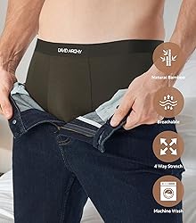 DAVID ARCHY Mens Underwear Trunks Comfortsoft