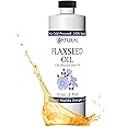 Zatural Flaxseed Oil Organically Grown 100% Pure Flax Seeds Cold Pressed Vegan Omega Fatty Acids 16oz