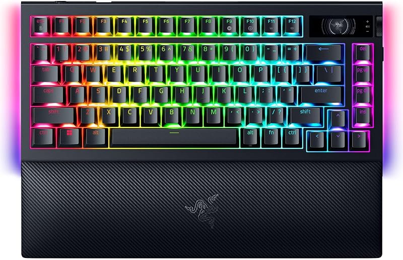 Razer BlackWidow V4 Pro 75 Wireless Keyboard OLED Display Bluetooth 4K Hz