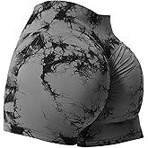 VOYJOY Women Workout Shorts 3.6" Scrunch Butt Lifting Gym Shorts Seamless Yoga Biker Shorts