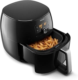 Philips HD9762/90 Airfryer XXL - das Original (2225 W, Heißluftfritteuse, für 4-5 Personen, 1400g, digitales Display) schwarz