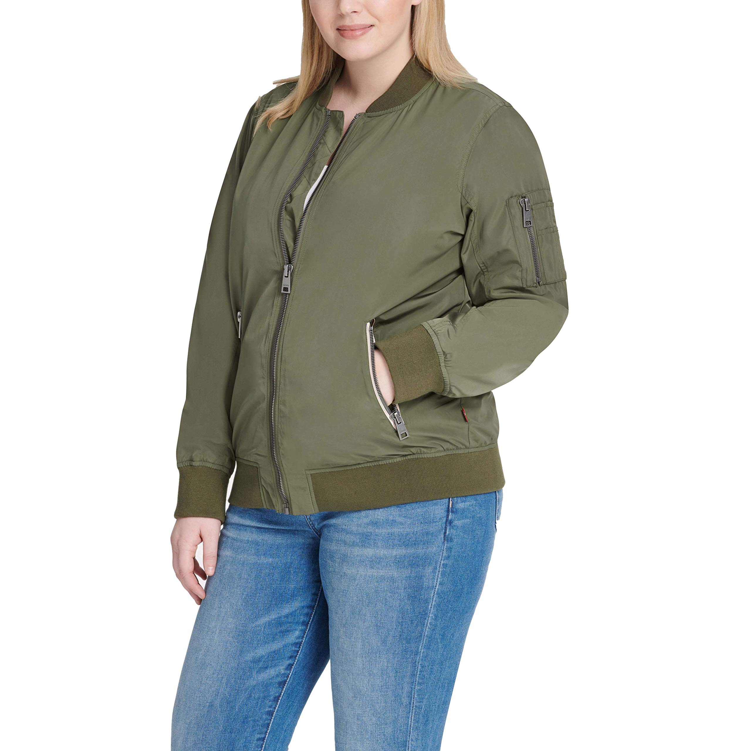 levis army green jacket womens
