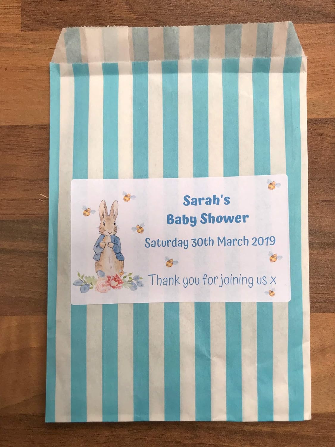 personalised baby shower sweets